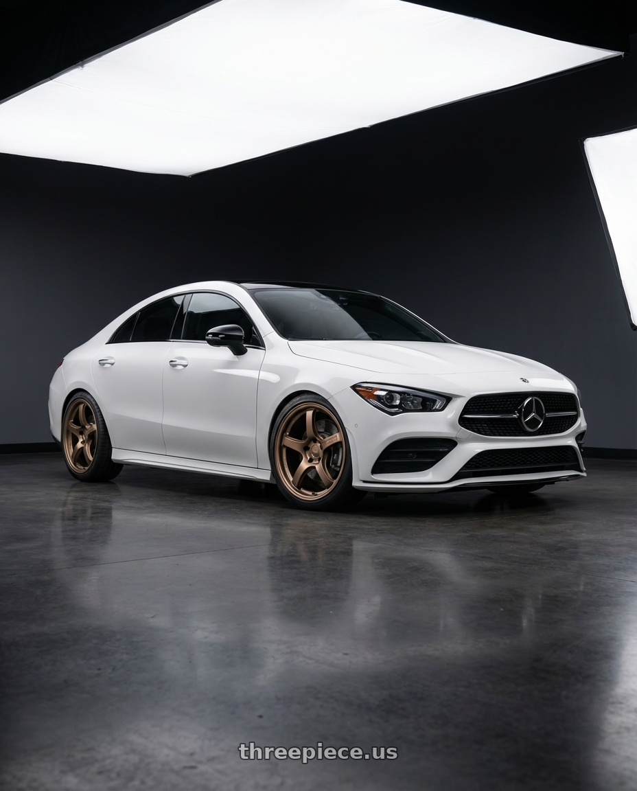 2023 Mercedes-Benz CLA C118 with Gram Lights 57CR 5x112 19x9.5+25 Bronze II wheels