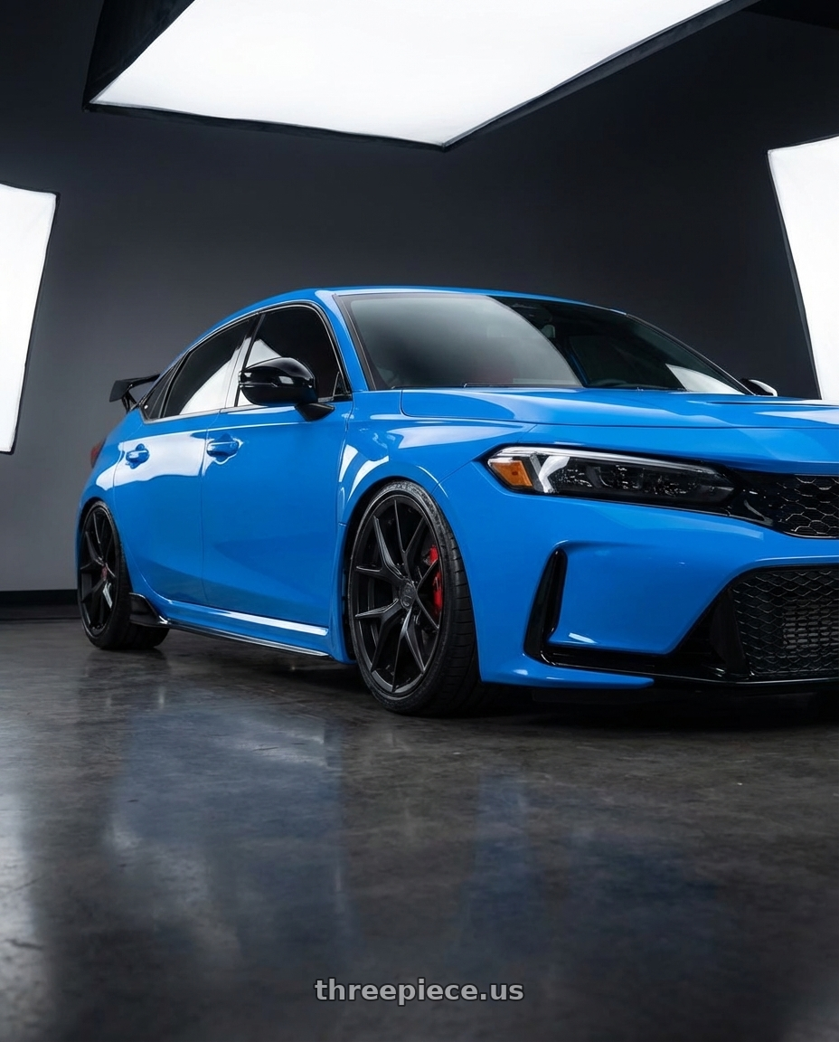 2024 Honda Civic Type R with Aodhan AFF2 5x120 19x8.5+35 Matte Black wheels