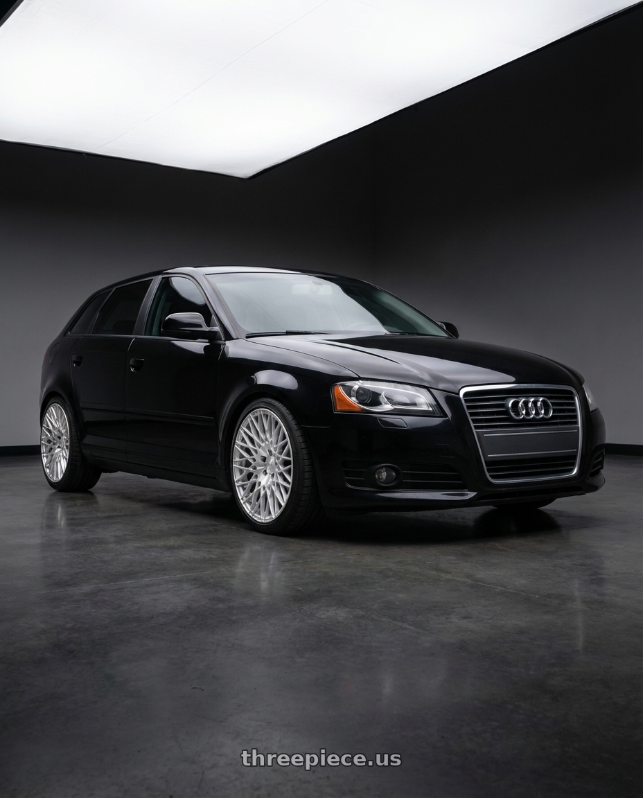 2012 Audi A3 8P with Avant Garde Wheels M540 5X112 18x9 +48 Silver Machined wheels