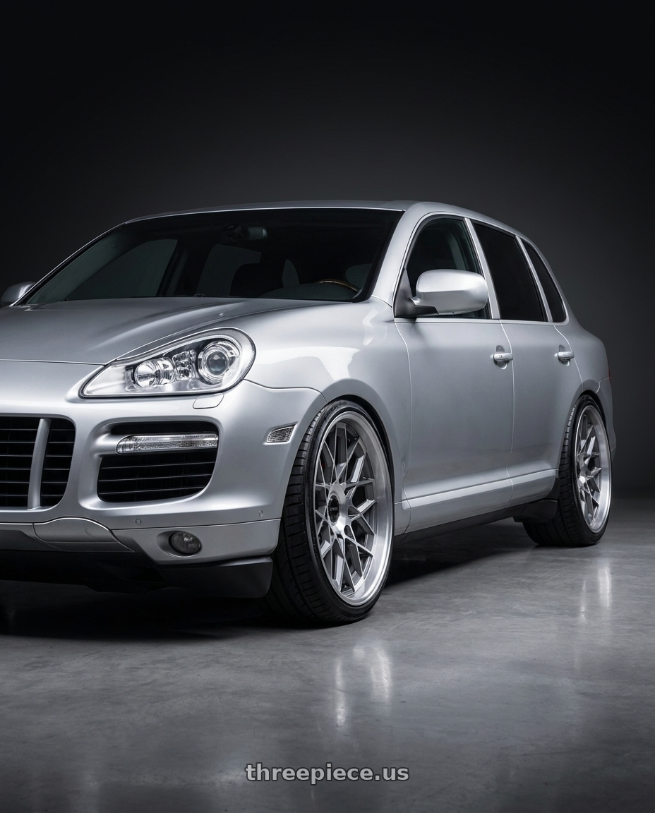 2005 Porsche Cayenne Turbo with Status ST005 MATRIX BLANK 24X10 +20 ANTH-MIR wheels