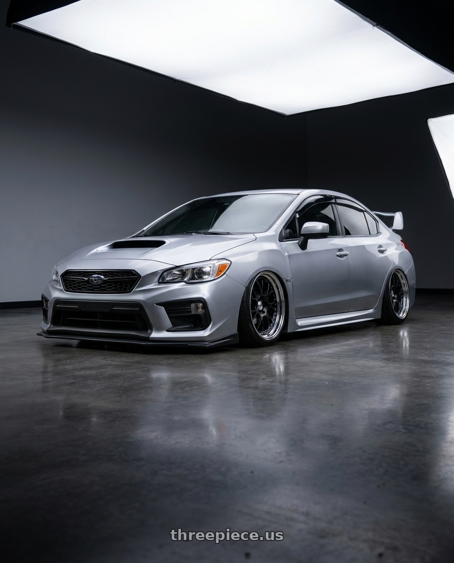 2021 Subaru Wrx premium, silver  with SSR Professor MS3 5x114.3 20x9.5+43 NR Disk Flat Black wheels