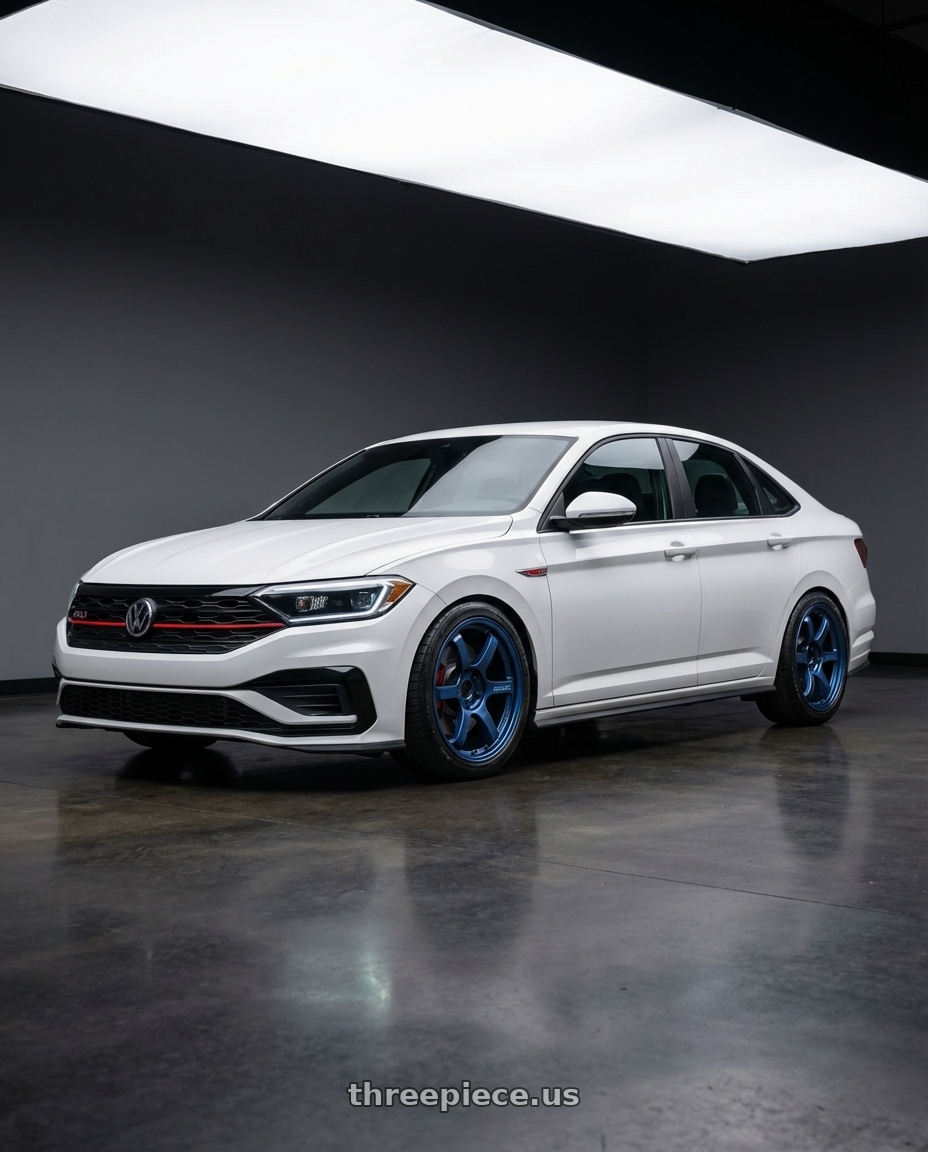 2023 Volkswagen Jetta Gli Mk7 with Advan Rgiii 5x112 19x8545 Gloss Black 19x9 Et45 wheels