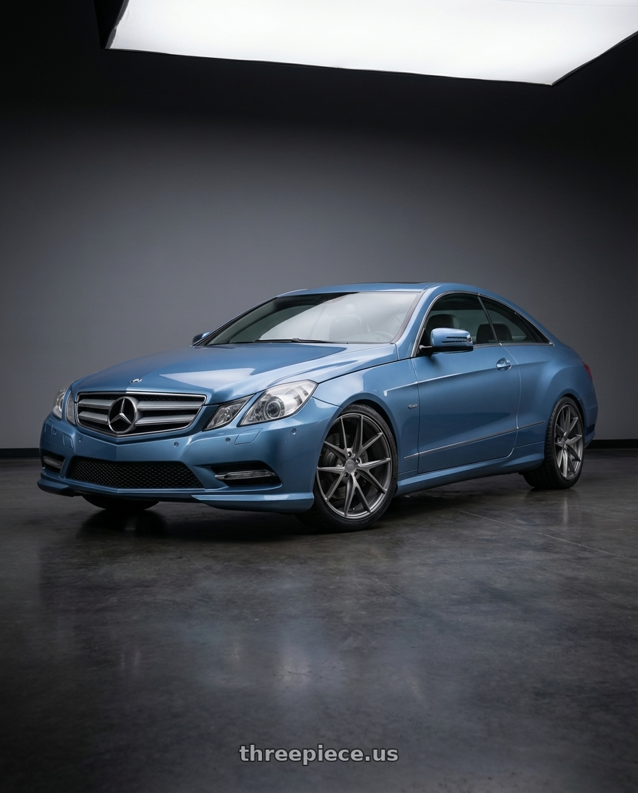 2014 Mercedes-Benz E-Class Coupe C207 with Niche 1PC M116 MISANO 5X112 19X8.5 +25 MATTE GUN METAL wheels