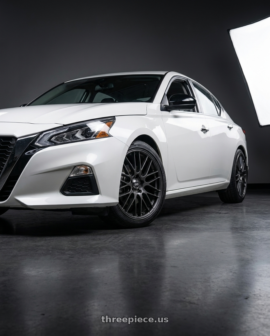 2021 Nissan Altima SV with Enkei EKM3 5x114.3 18x7.5+45 Gunmetal wheels
