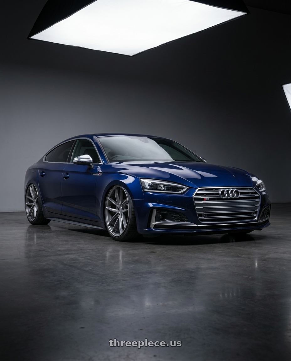 2014 Audi S5 B8 with Niche 1PC M116 MISANO 5X112 19X9.5 +35 MATTE GUN METAL wheels