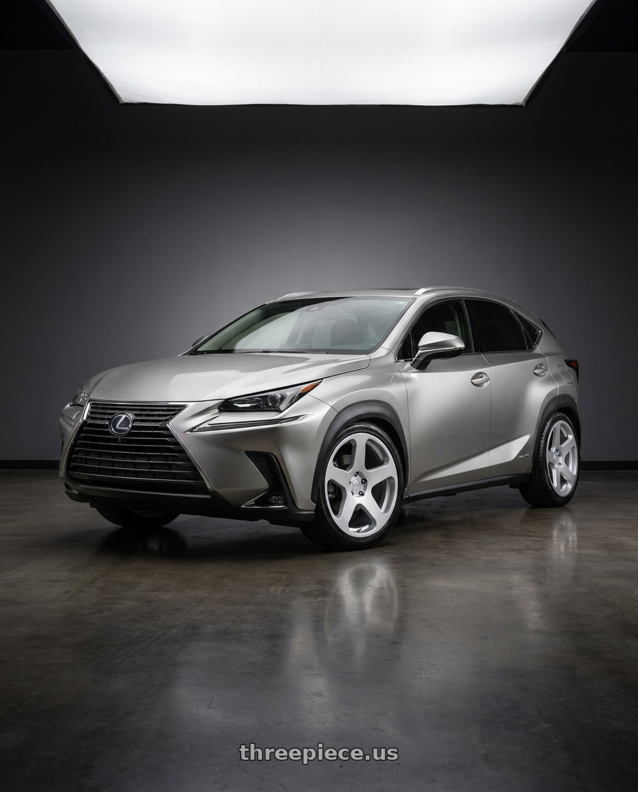 2019 Lexus NX with Rotiform RC200 NUE 5X120 20x10 +40 GLOSS SILVER wheels
