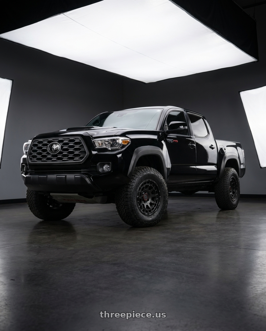 2023 Toyota Tacoma Trd Pro with Black Rhino CHAMBER 6X139.7 17X8.5 0 MATTE BLACK wheels