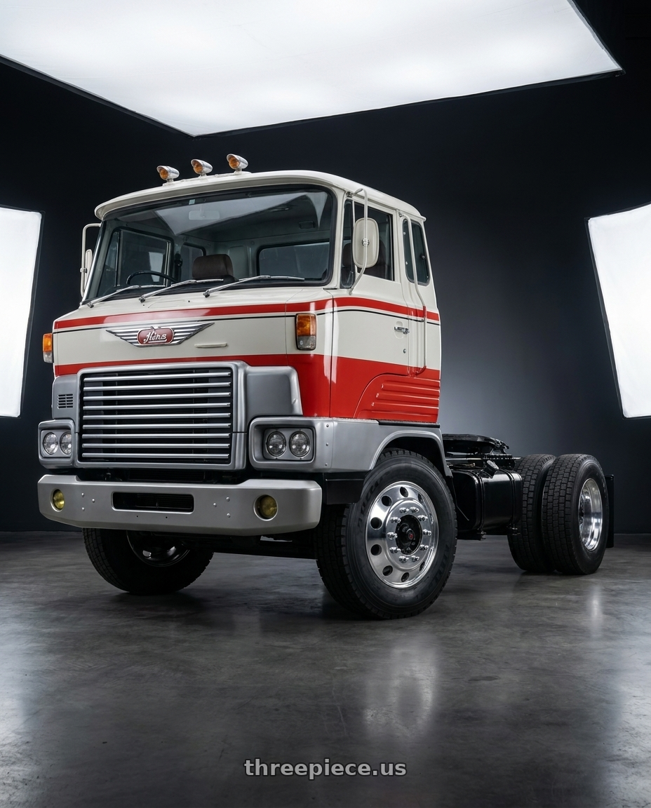 1975 hino hh with ATX AO400 BAJA 10X285.75 22.5X9 +152 POLISHED - FRONT wheels