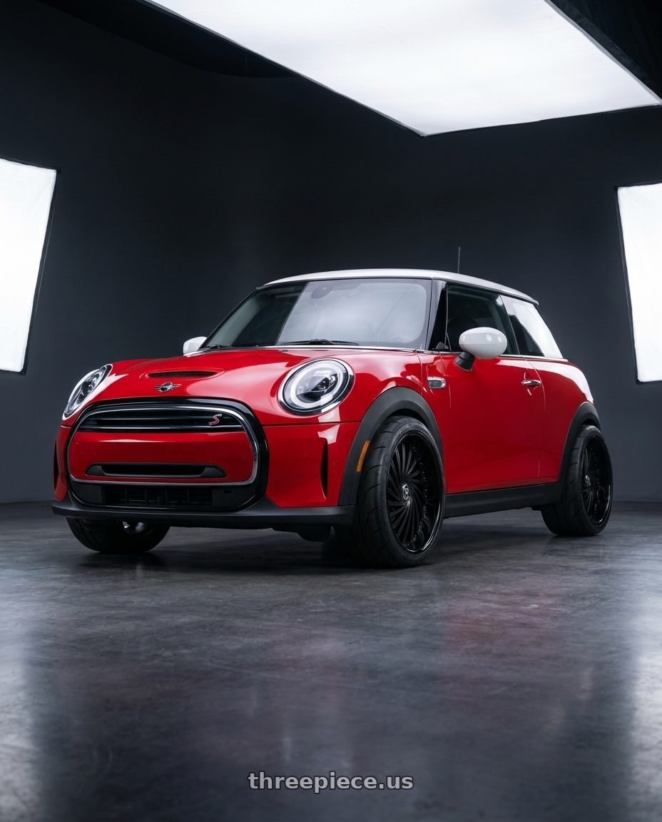2021 Mini Cooper S Gen with DUB 2PC S241 DAZED 5X120.65/5X127 28X9 +5 MATTE BLACK DOUBLE DARK TINT wheels