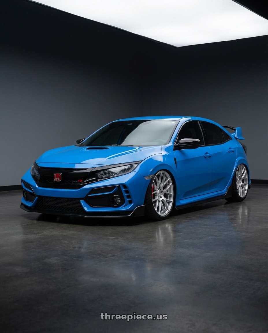 2020 Honda Civic Type R with Avant Garde Wheels M359 5X120 19x9 +18 Hyper Silver wheels