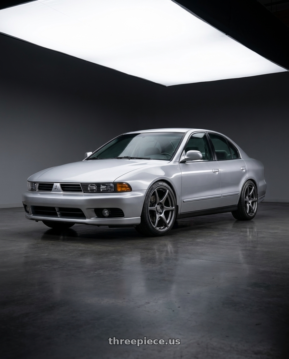 2001 Mitsubishi Galant with Kansei K11G Tandem 5X120 18x9 12 Gunmetal wheels