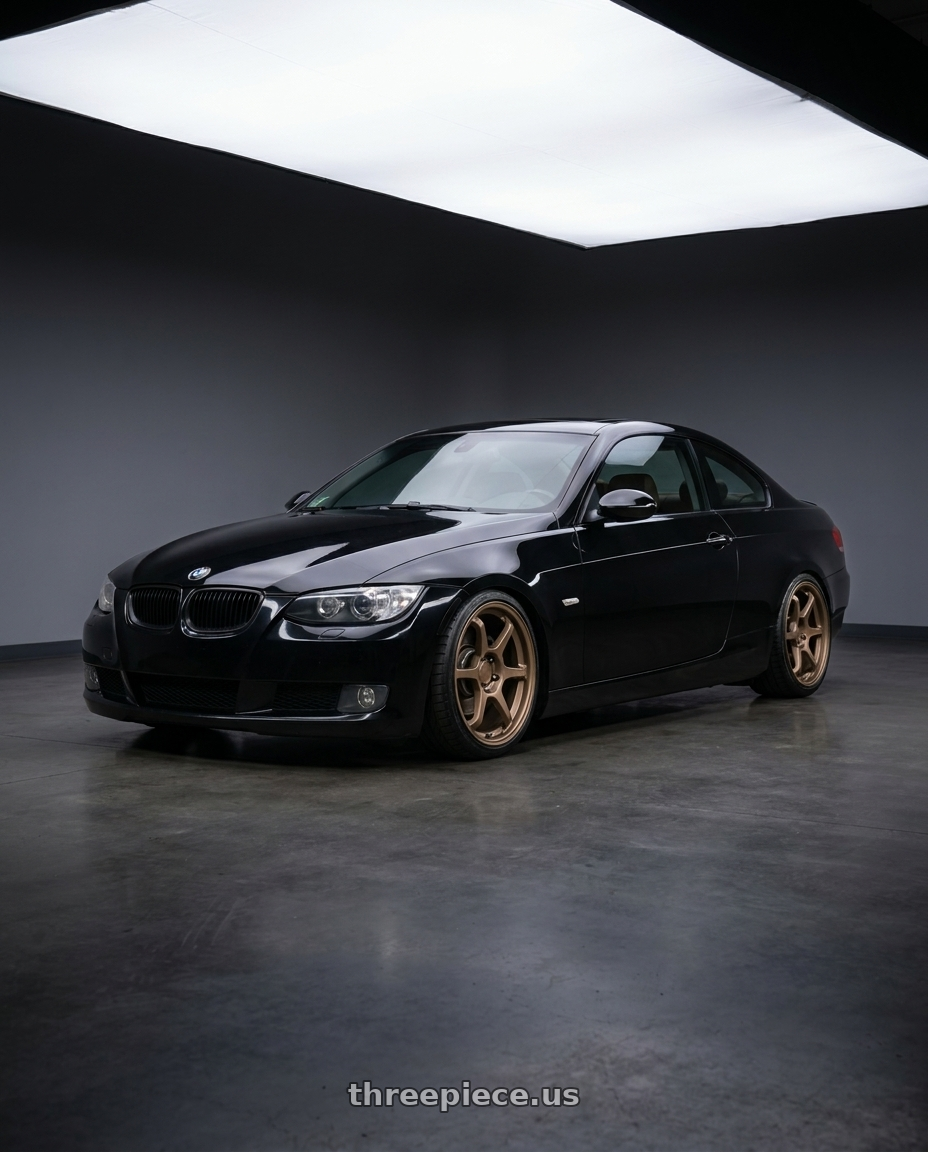 2008 335i e92 with Motegi MR145 TRAKLITE 3.0 5X120 18X8.5 +35 MATTE BRONZE wheels
