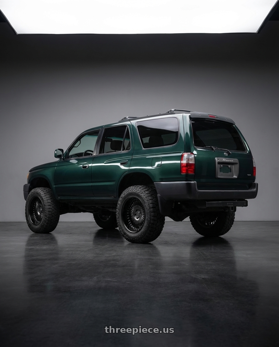 2000 Toyota 4Runner sr5  with Heritage Wheel SENDAI-DIR wheels rear three quarter view meaty tires
