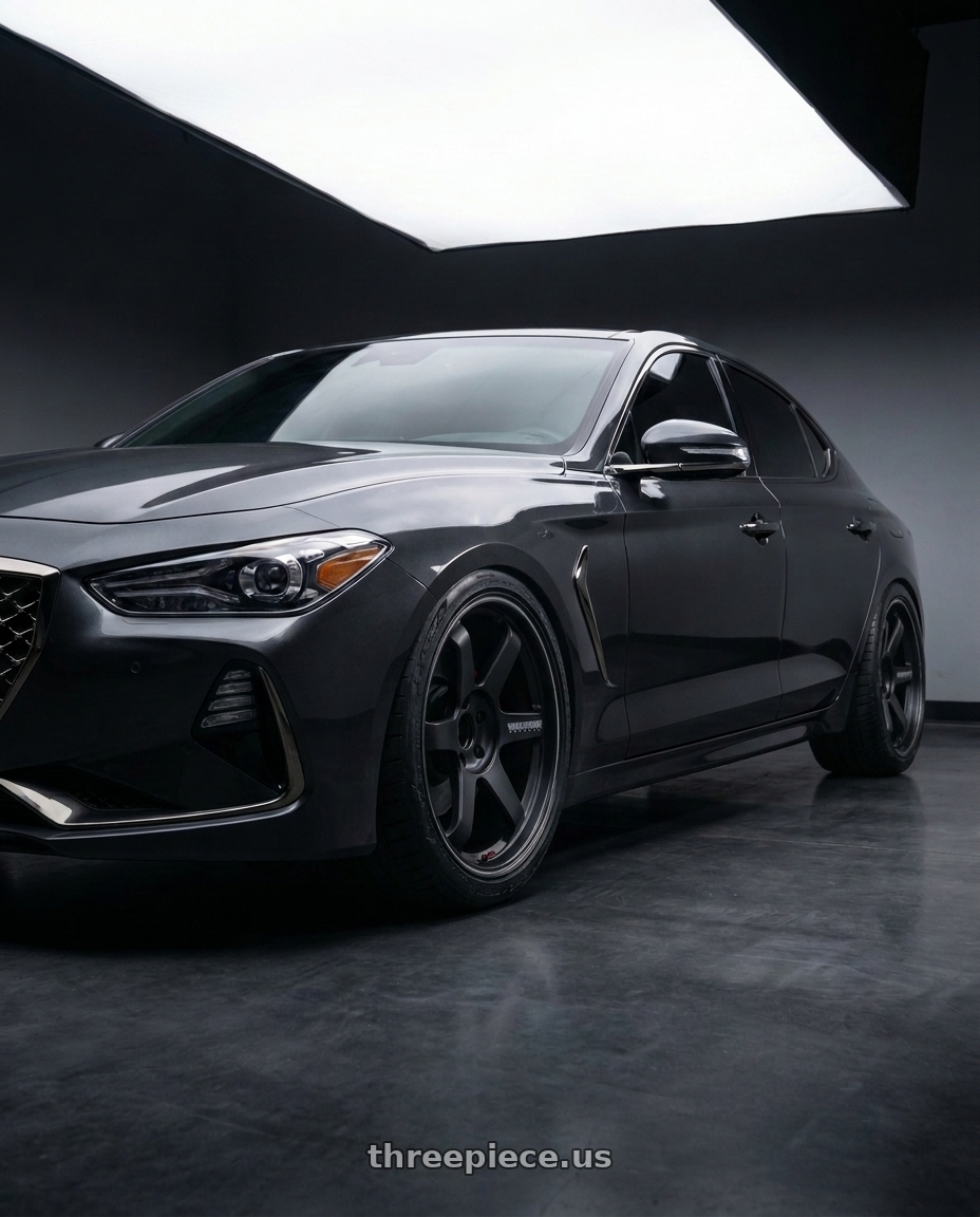 2020 Genesis g70 with Volk Racing TE37 Ultra Track Edition II 5x114.3 19x8.5+35 wheels