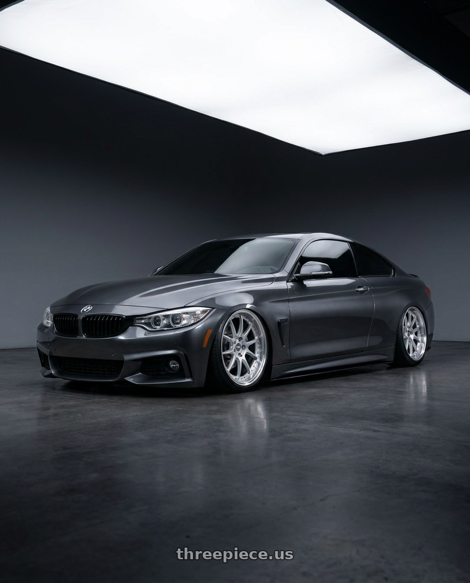 2015 BMW 435i with ESR Wheels CS SERIES CS12 5x108 19x9.5 +35 Hyper Silver wheels