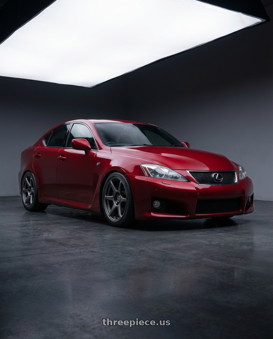 2012 Lexus IS-F with Kansei K11G Tandem 5x114.3 19x9.5 12 Gunmetal wheels