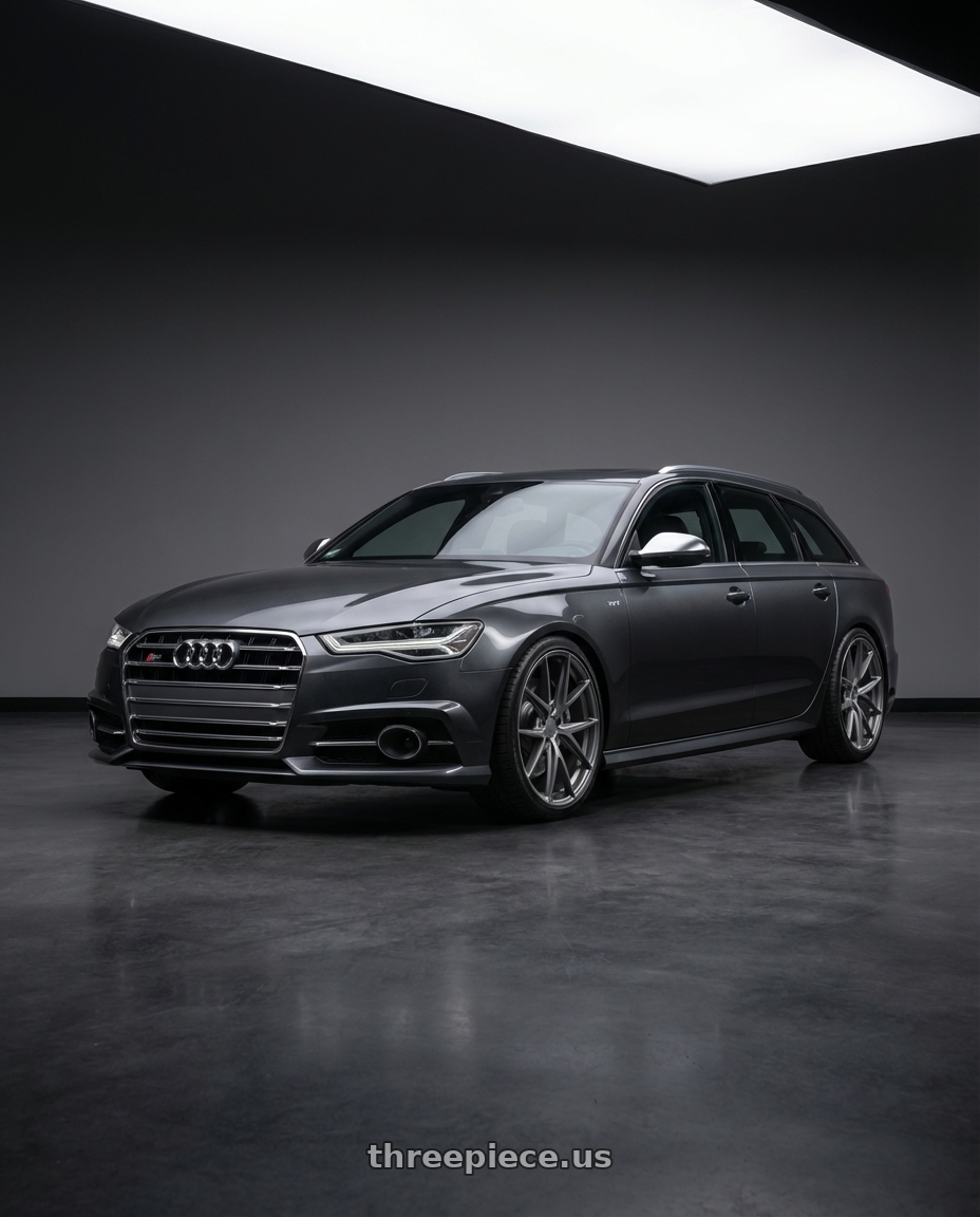 2016 Audi S6 C7 with Niche 1PC M116 MISANO 5X112 20X10.5 +27 MATTE GUN METAL wheels