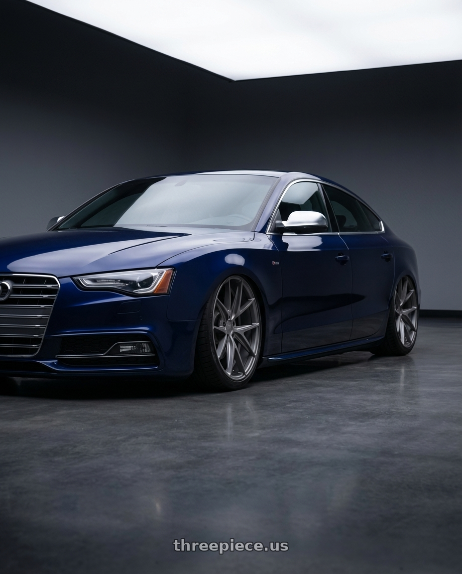 2014 Audi S5 B8 with Niche 1PC M116 MISANO 5X112 20X10.5 +20 MATTE GUN METAL wheels