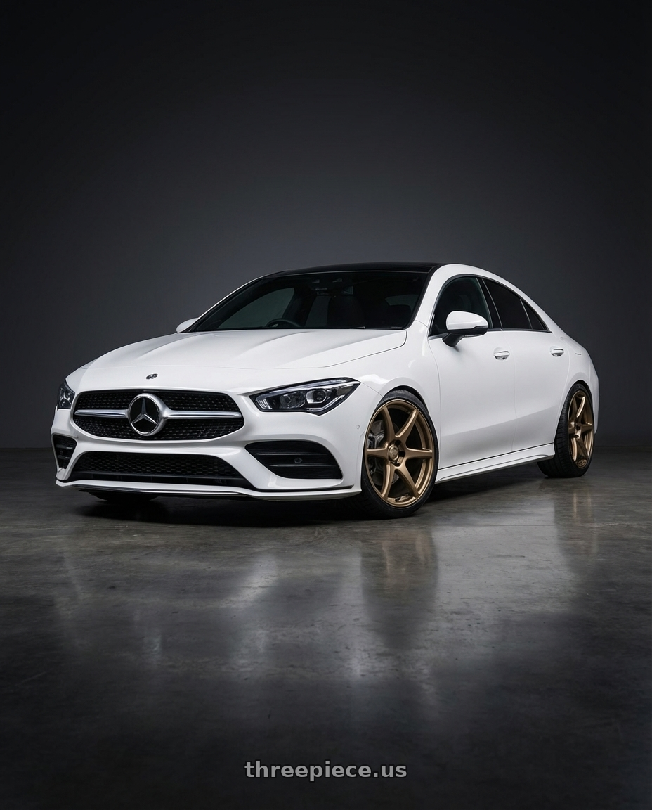 2023 Mercedes-Benz CLA C118 with Kansei K11B Tandem 5X112 19x9.5 22 Bronze wheels