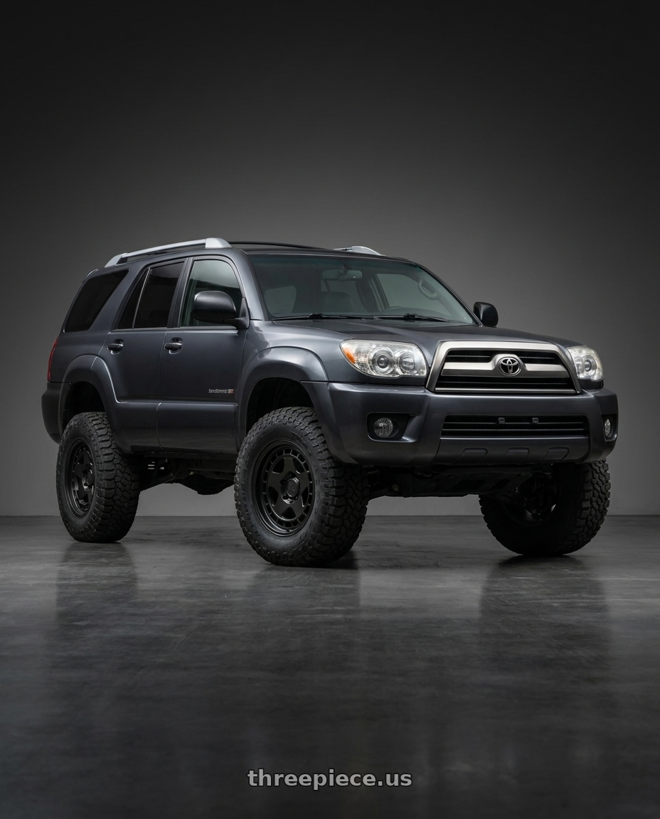 2004 TOYOTA 4RUNNER with fifteen52 TURBOMAC HD CLASSIC 6x139.7 17x8.5 +0 ASPHALT BLACK (SATIN BLACK) wheels