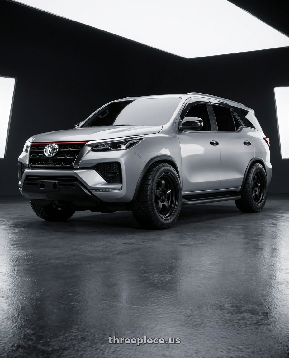 2022 Toyota Fortuner with WORK Meister S1 SUV 6x139.7 18x9+18 Matte Black wheels