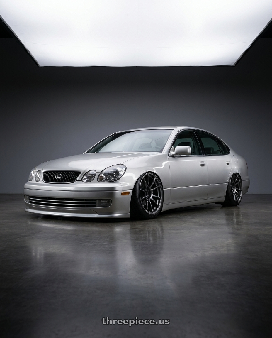 2001 Lexus gs300 with Ssr Gtx04 5x114.3 18x9.5+40  DARK GUNMETAL wheels