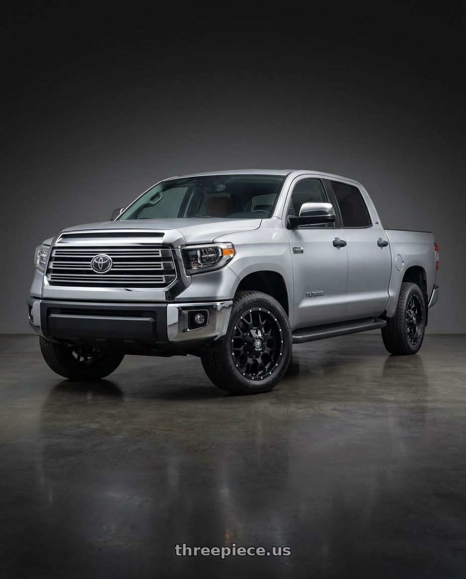 2021 Toyota Tundra 1794 Edition with Mayhem Warrior 8015 5x150/5x139.7 20x9+18 Matte Black wheels