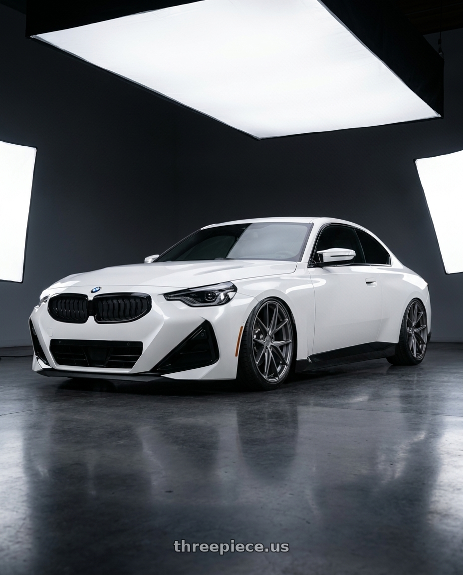 2024 BMW 2 Series G42 with Niche 1PC M116 MISANO 5X112 19X8.5 +42 MATTE GUN METAL wheels