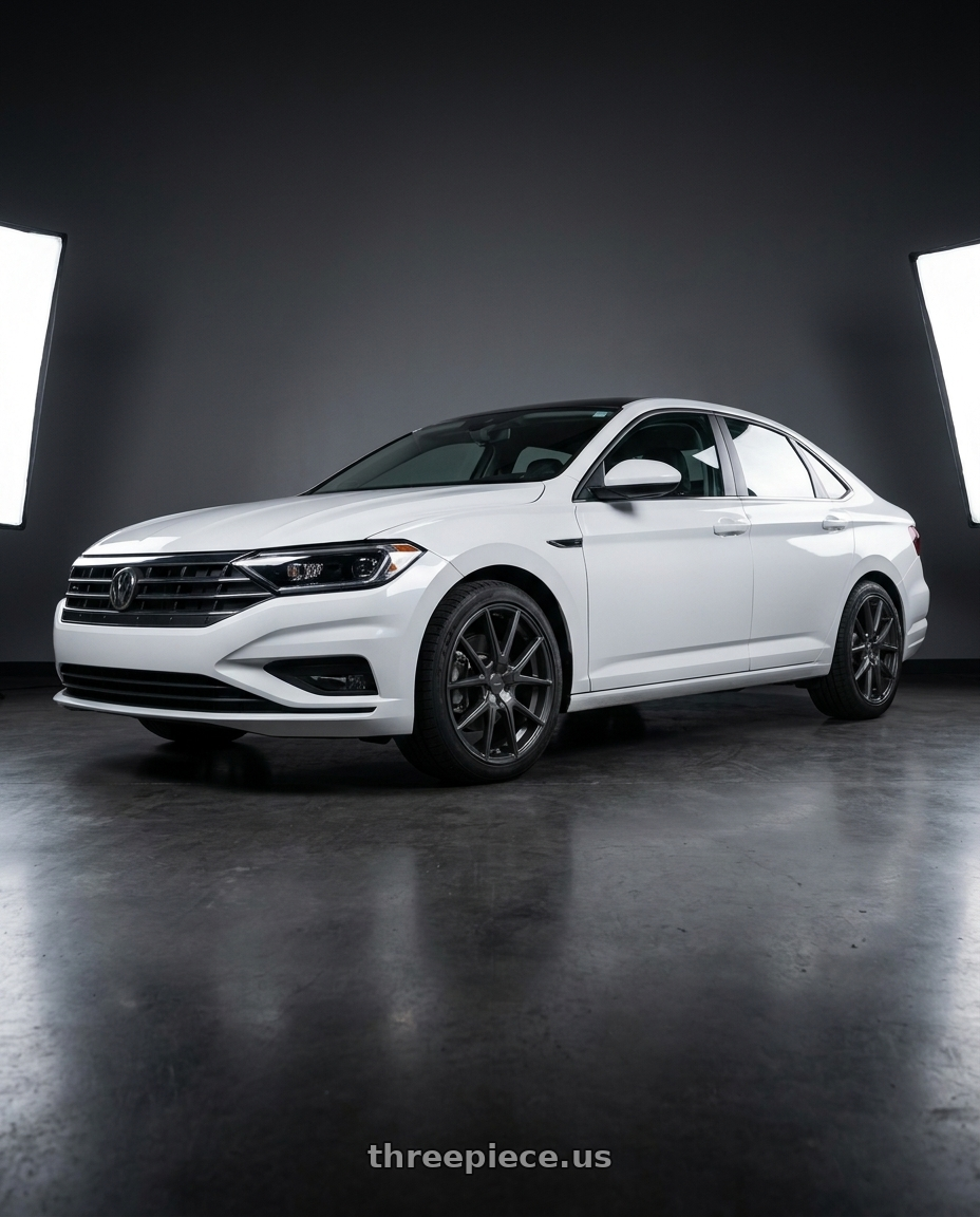 2019 Volkswagen Jetta Sel with TOUREN TR60 3260 5x110/5x115 20x8.5 +40 MATTE GUNMETAL wheels