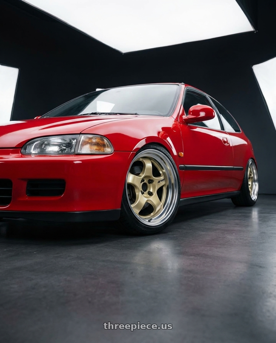 1995 honda eg6 with Work Meister S1 3P wheels
