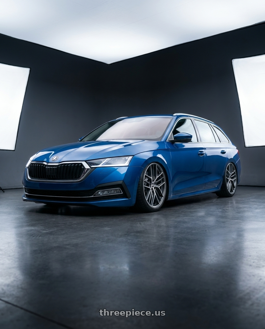 2024 Skoda Octavia with BBS CC-R 5x112 19x8.5+30 Graphite w/ Diamond Cut Face wheels