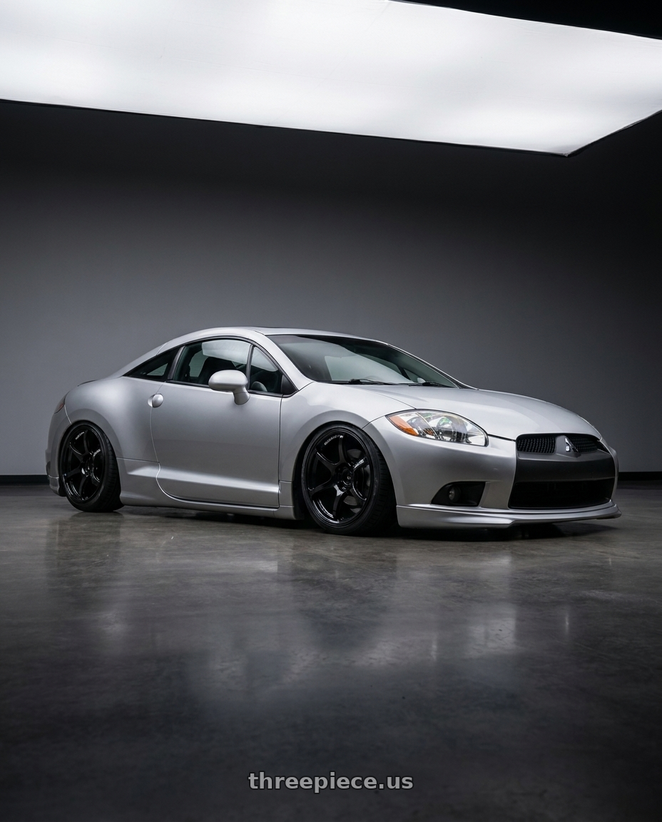 2010 Mitsubishi Eclipse with Advan RGIII 5x114.3 19x9.0+25 Gloss Black wheels