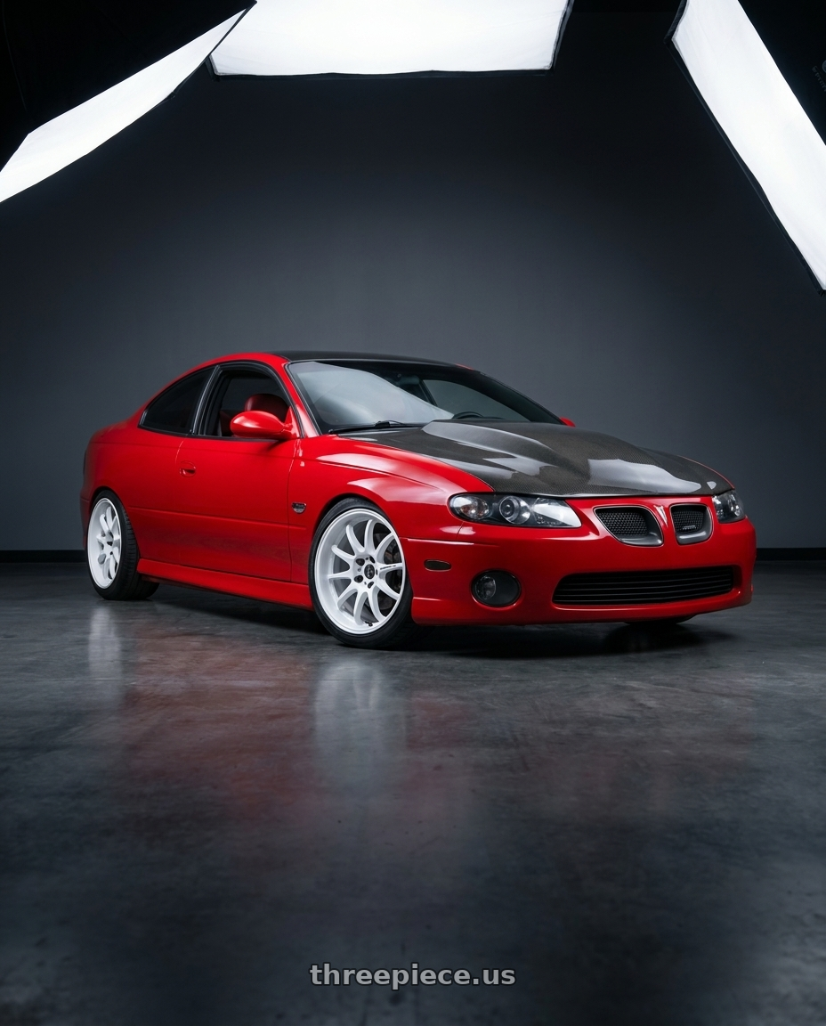 2004 Pontiac gto with Work Emotion D9r 5x120 18x8.5 +38 White wheels