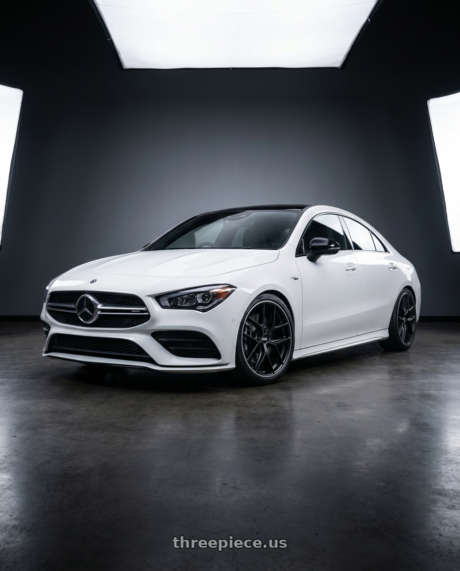 2023 Mercedes-Benz CLA C118 with BBS CC-R 5x112 19x8.5+30 Satin Black wheels