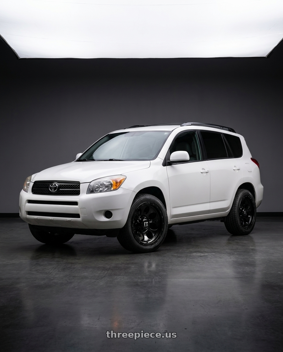 2006 TOYOTA RAV 4 with FULL THROTTLE FT5096 5x114.3 15x10 -44 Gloss Black wheels