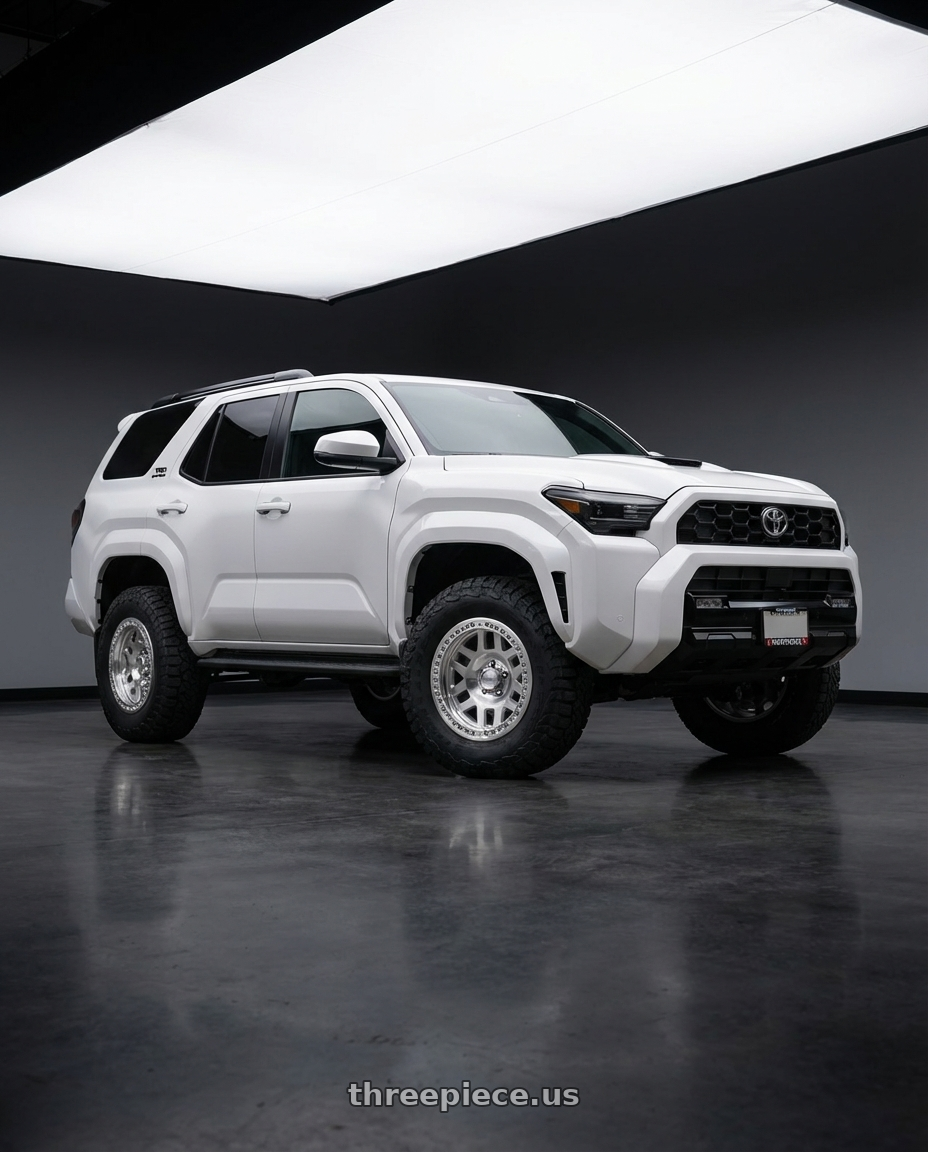 2022 Toyota 4Runner with KMC KM229 MACHETE CRAWL BEADLOCK 6X139.7 17X9 -38 MACHINED wheels
