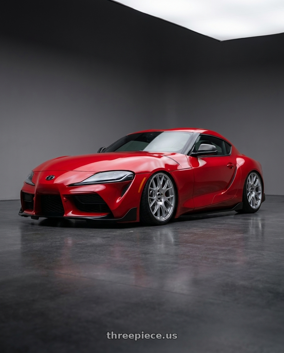 2019 Toyota supra a90 with BBS CH-R 5x130 19x12 +45 Brilliant Silver Polished Rim Protector wheels