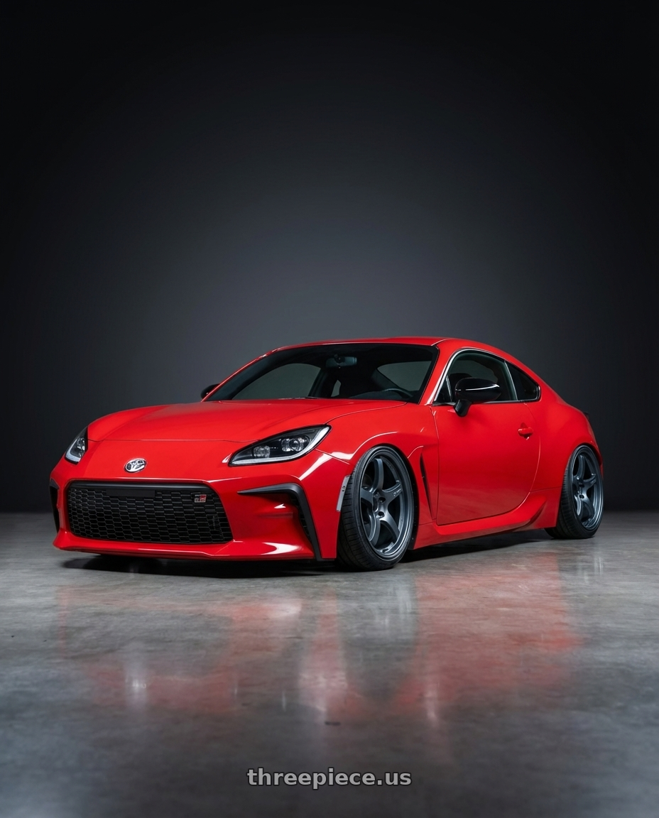 2024 Toyota GR86 with Gram Lights 57CR 5x114.3 18x10.5+12 Gunblue II wheels