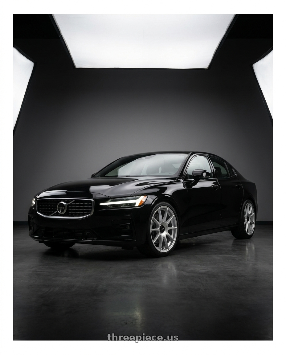 2020 Volvo S60 T6 R-Design with Rotiform 1PC R170 DTM 5X108/5X114.3 19X8.5 +35 SILVER wheels