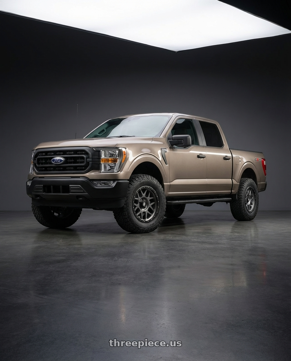 2013 Ford F-150 with XD XD127 BULLY 6X135 20X9 +0 MATTE GRAY BLACK RING wheels