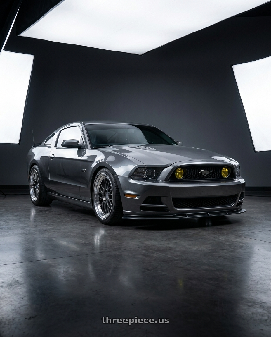 2014 Ford Mustang GT with ESR Wheels SR SERIES SR05 5x114.3 19x9.5 +35 Gloss Graphite wheels