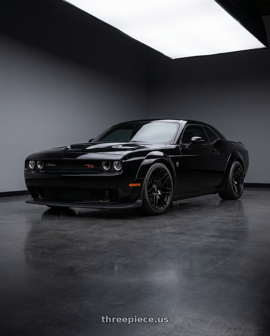 2021 Dodge Challenger R T with Forgestar F14 5x115 20x9.5 +20 Gloss Black wheels