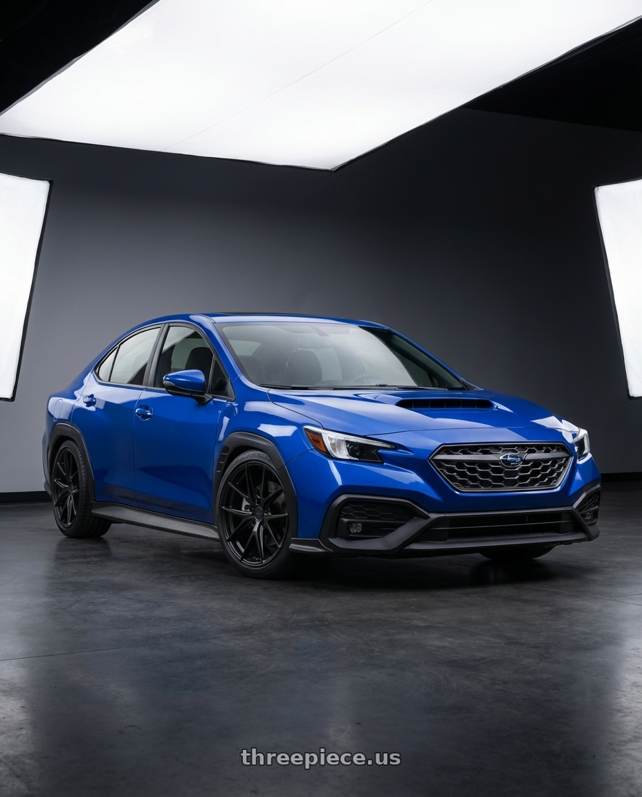 2024 Subaru WRX with Niche 1PC M117 MISANO 5X114.3 18X8 +42 MATTE BLACK wheels