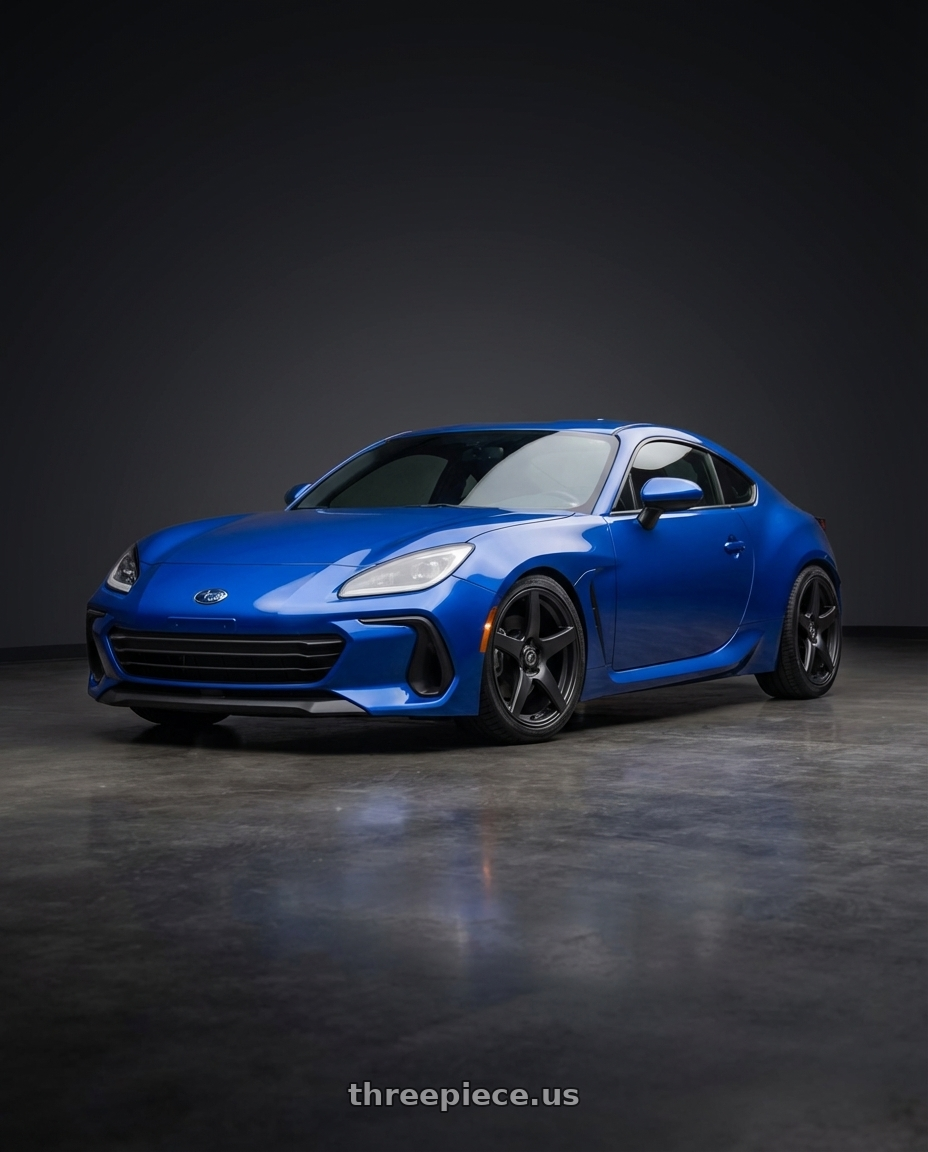 2024 Subaru BRZ with Forgestar CF5 5x114.3 18x9 +35 Satin Black wheels