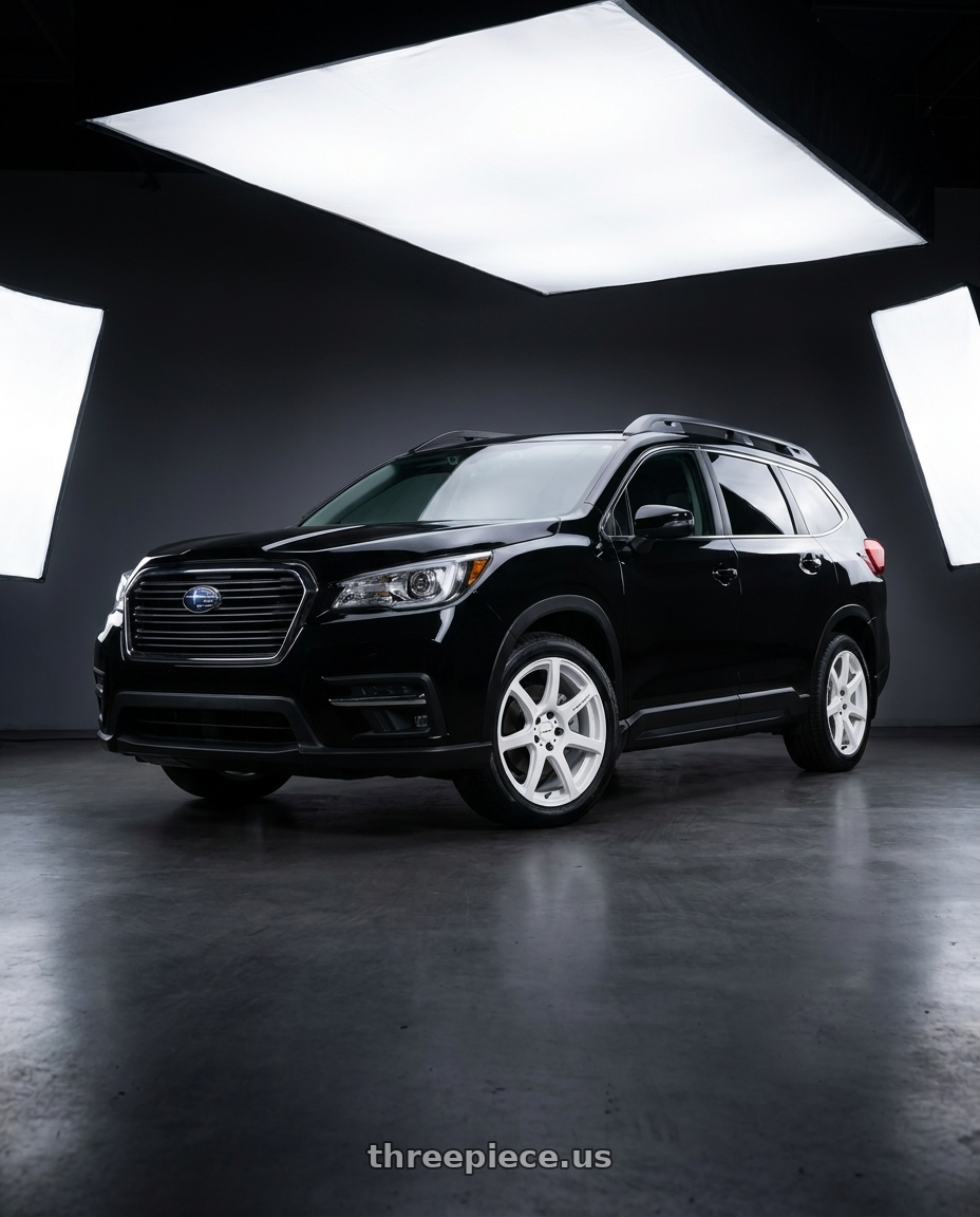 2025 Subaru Ascent Black with Work Emotion T7R wheels