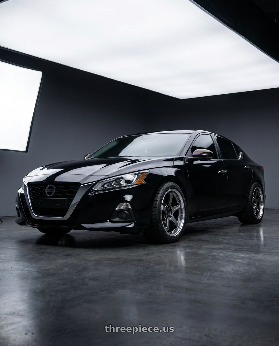 2019 Nissan altima with Advan Racing GT BEYOND 5x114.3 19x8.5 +45 MACHINING & HYPER PLATINUM BLACK wheels