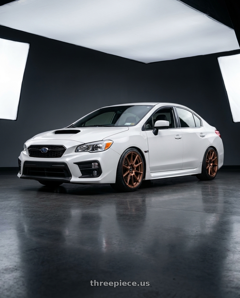 2021 Subaru WRX with Enkei TS10 5x114.3 18x9.5+35 Dia Copper wheels