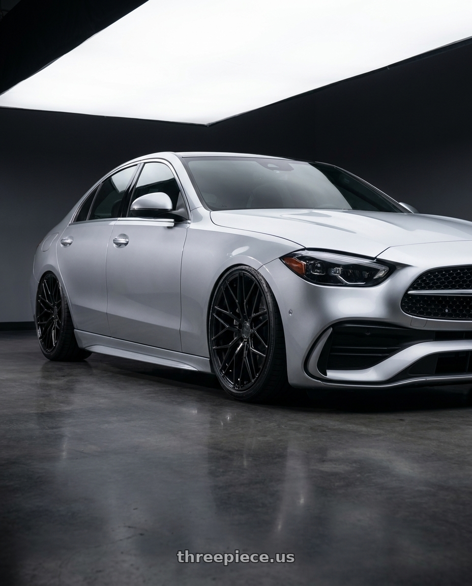 2022 Mercedes-Benz C-Class W206 with Avant Garde Wheels M520R 5X112 19x9.5 +40 Gloss Black wheels