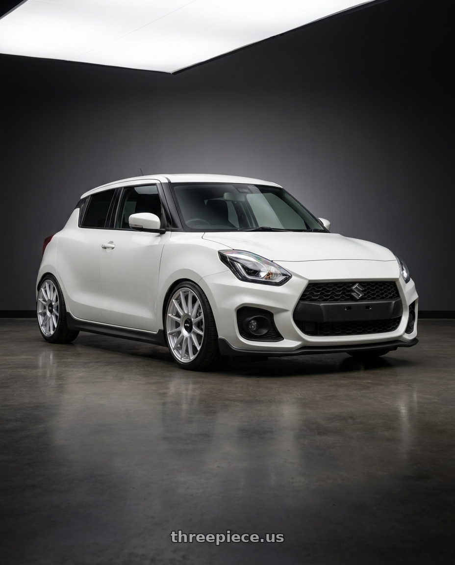 2024 Suzuki Swift Sport with Rotiform 1PC R170 DTM 5X108/5X114.3 17X8 +40 SILVER wheels