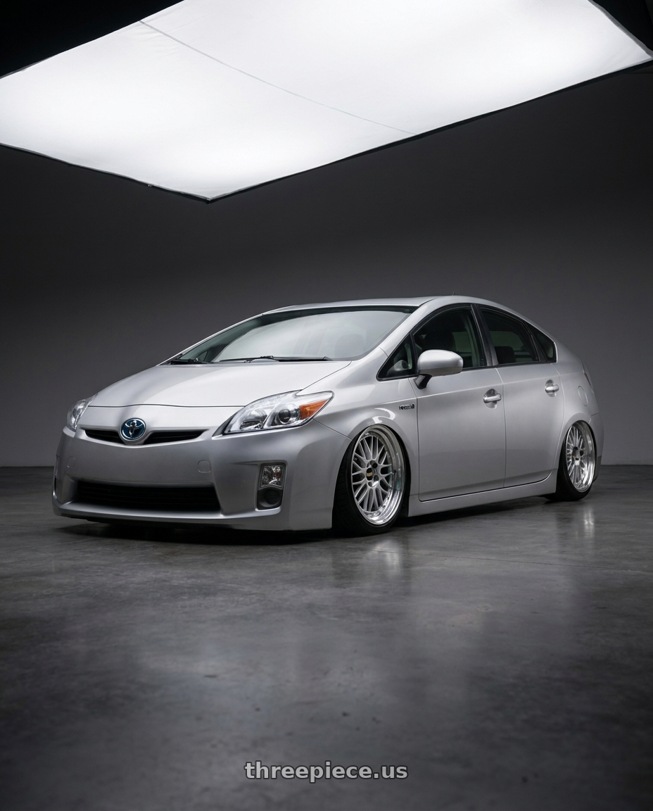 2010 Toyota prius3 with BBS LM 5x114.3 18x8.0+40 Diamond Silver wheels